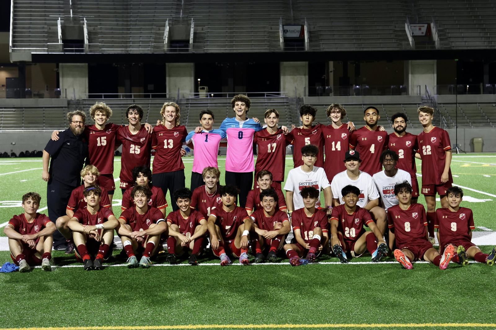 The Cy Woods boys’ soccer team defeated Conroe Grand Oaks, 2-1, in the area round of the UIL Class 6A playoffs.